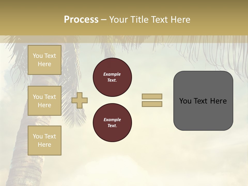 Tree Surf Coconut PowerPoint Template