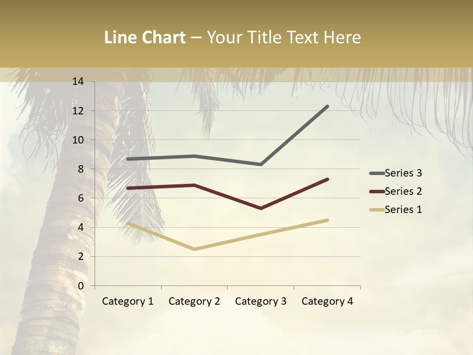 Tree Surf Coconut PowerPoint Template