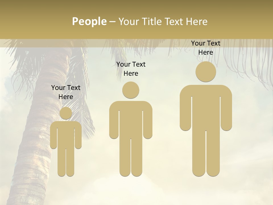 Tree Surf Coconut PowerPoint Template