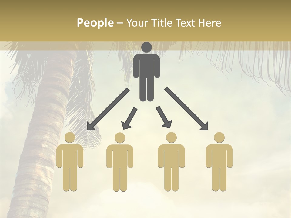 Tree Surf Coconut PowerPoint Template