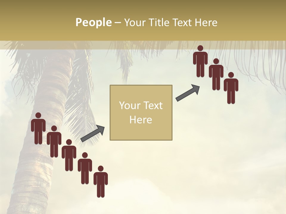 Tree Surf Coconut PowerPoint Template