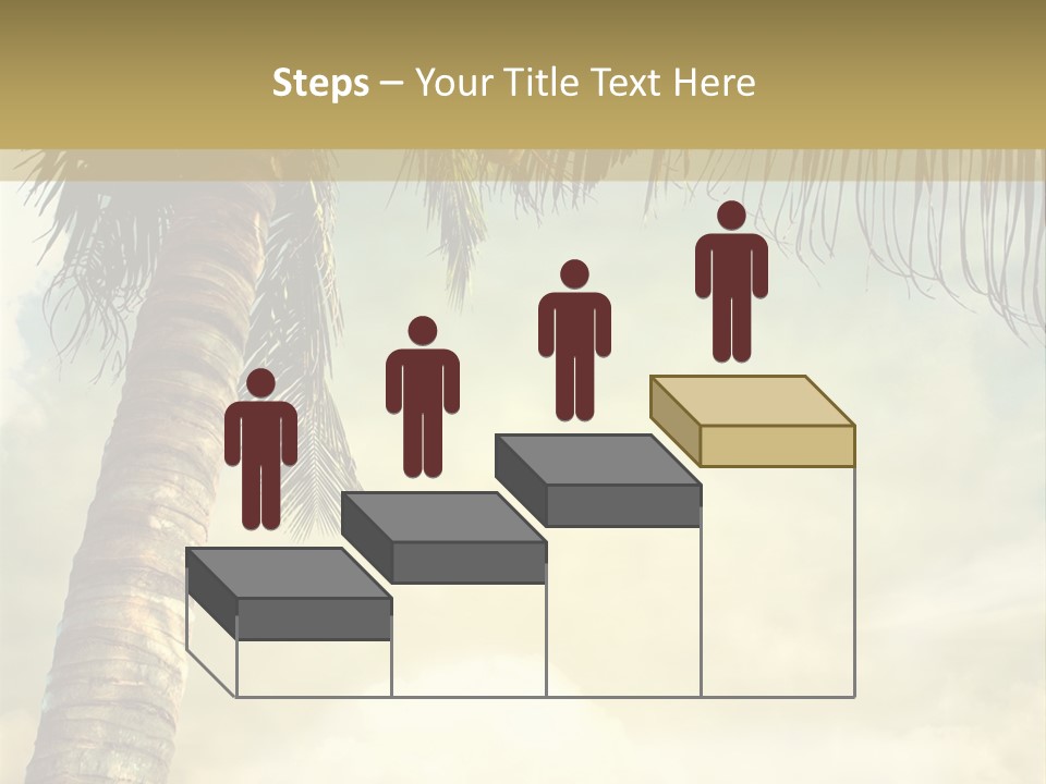 Tree Surf Coconut PowerPoint Template