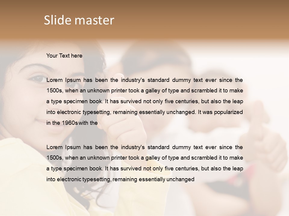 Smart Smile Caucasian PowerPoint Template