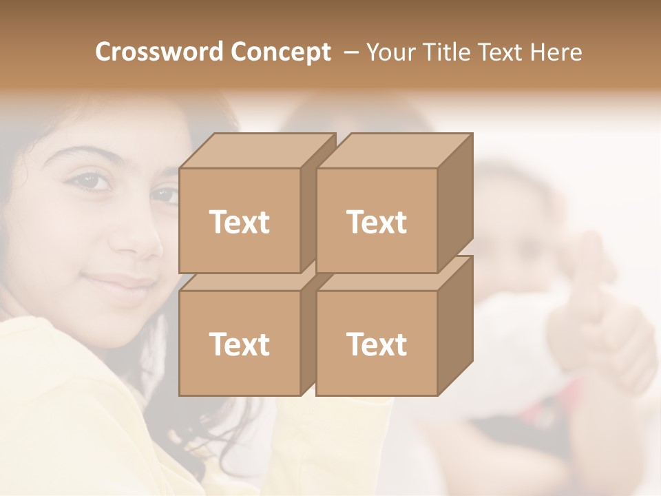 Smart Smile Caucasian PowerPoint Template