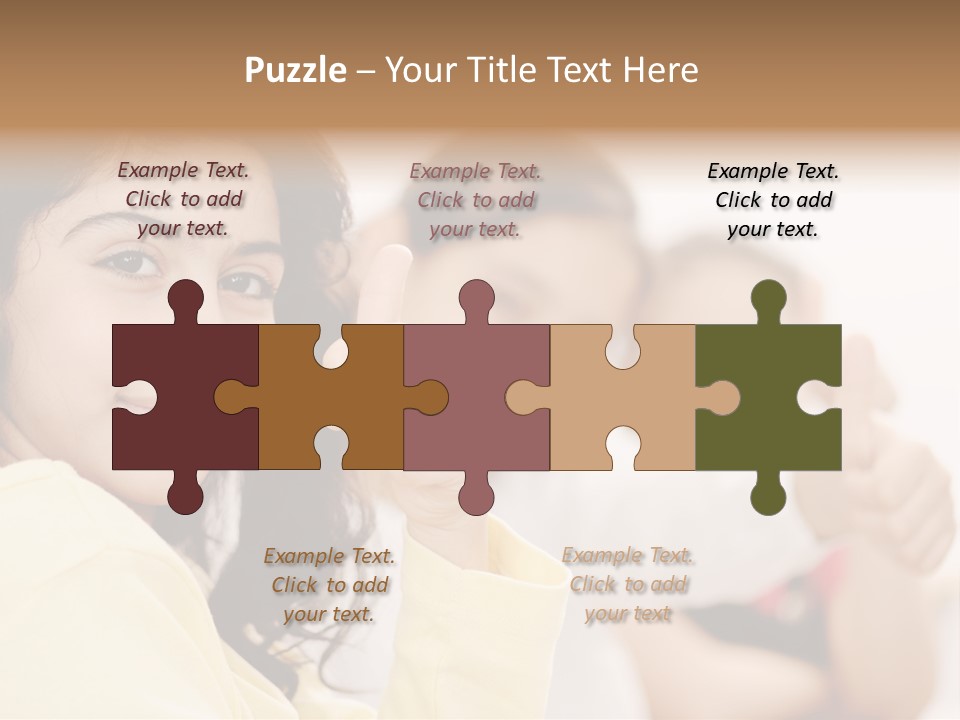 Smart Smile Caucasian PowerPoint Template