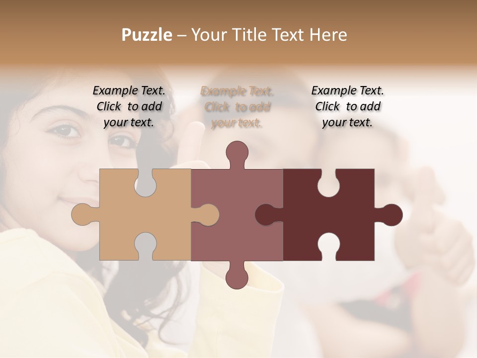 Smart Smile Caucasian PowerPoint Template