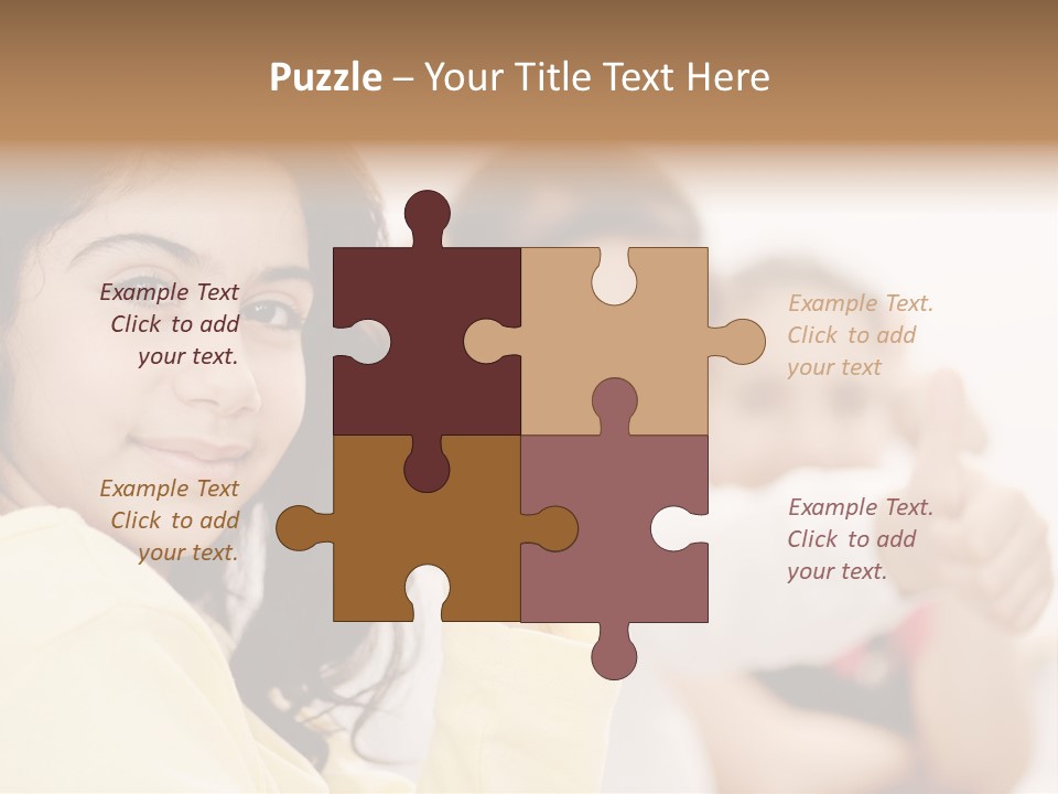 Smart Smile Caucasian PowerPoint Template