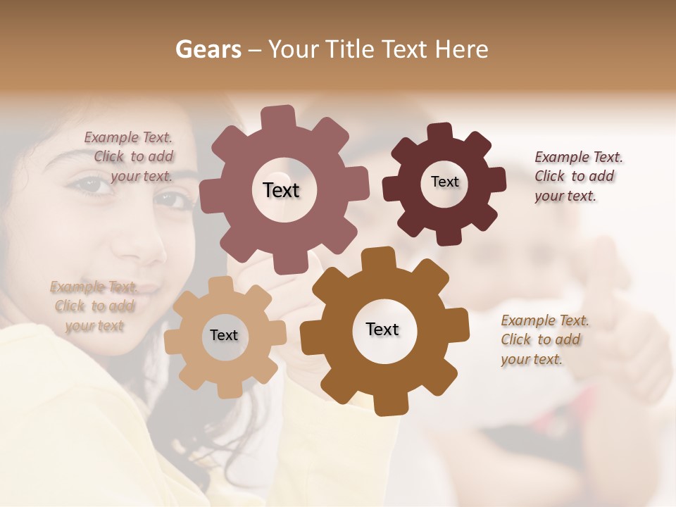 Smart Smile Caucasian PowerPoint Template