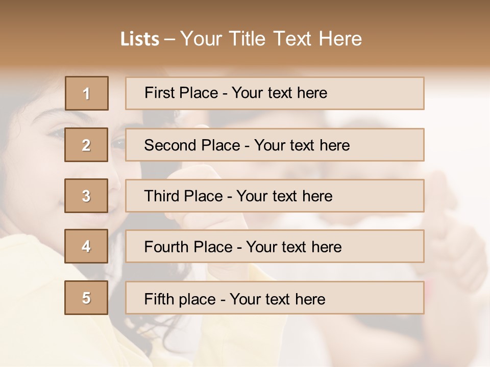 Smart Smile Caucasian PowerPoint Template