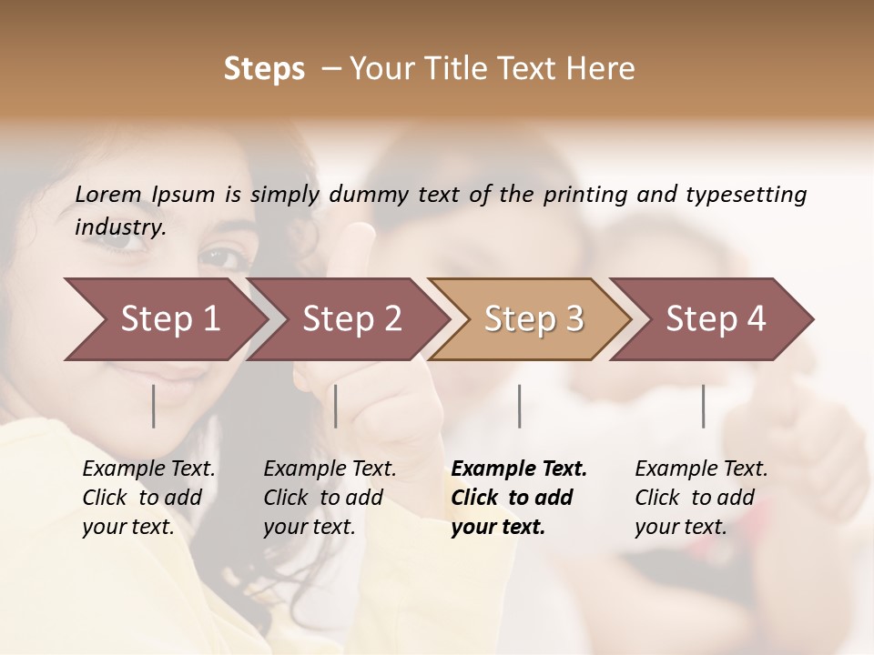 Smart Smile Caucasian PowerPoint Template