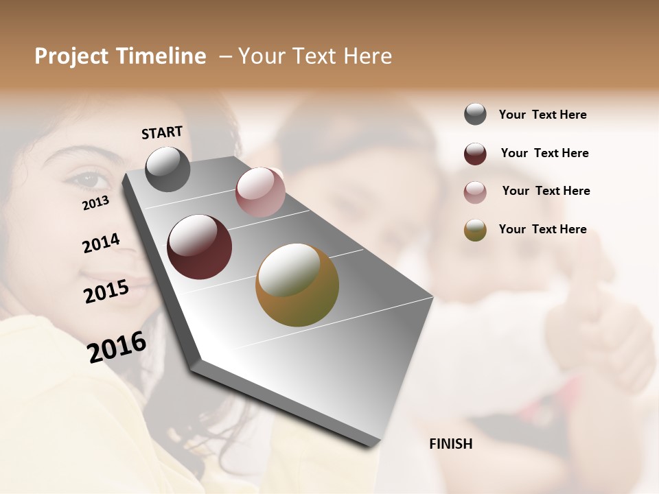Smart Smile Caucasian PowerPoint Template