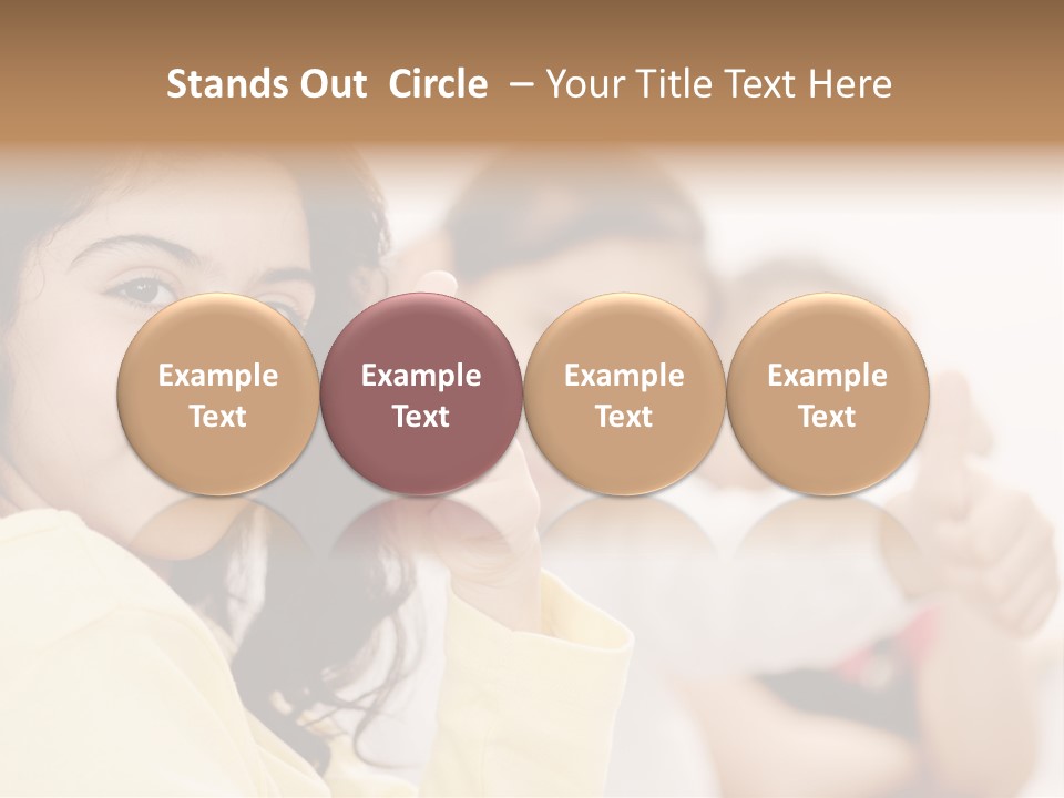 Smart Smile Caucasian PowerPoint Template