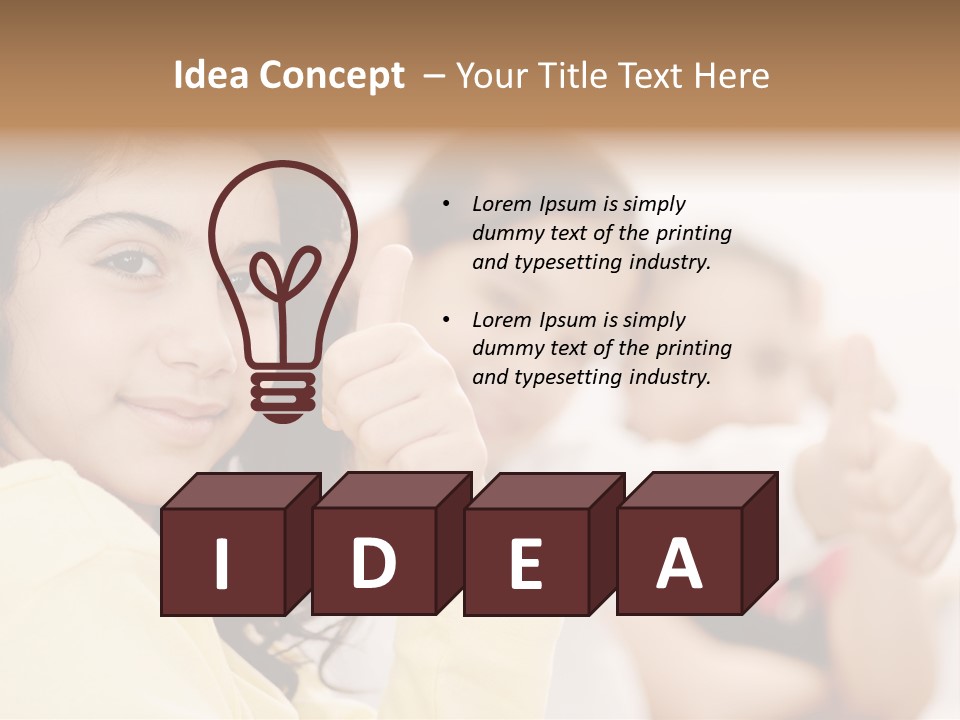 Smart Smile Caucasian PowerPoint Template