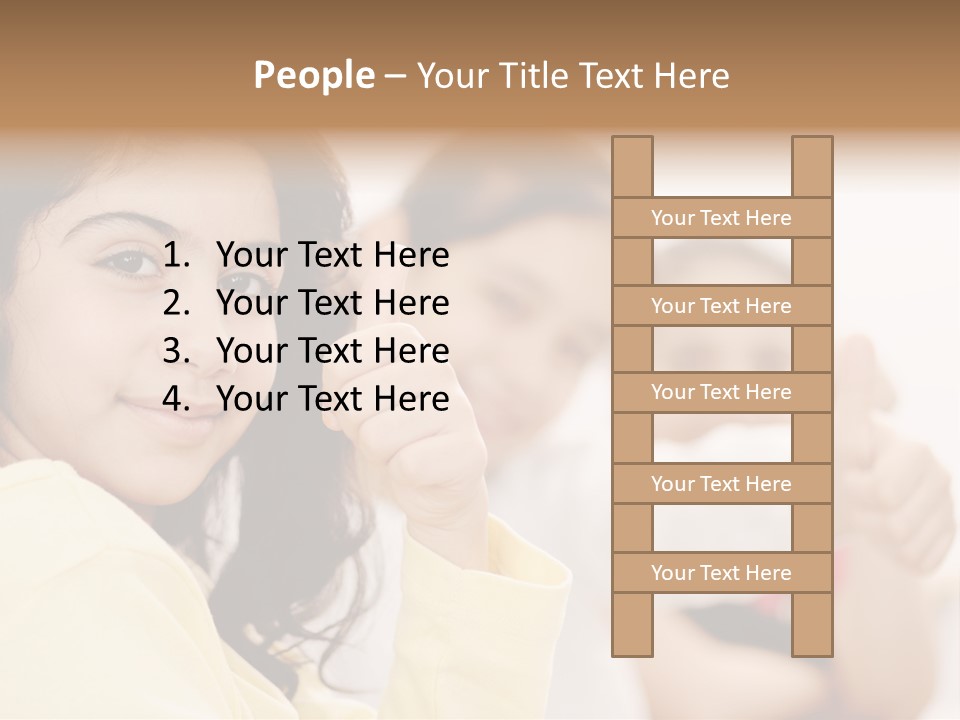 Smart Smile Caucasian PowerPoint Template