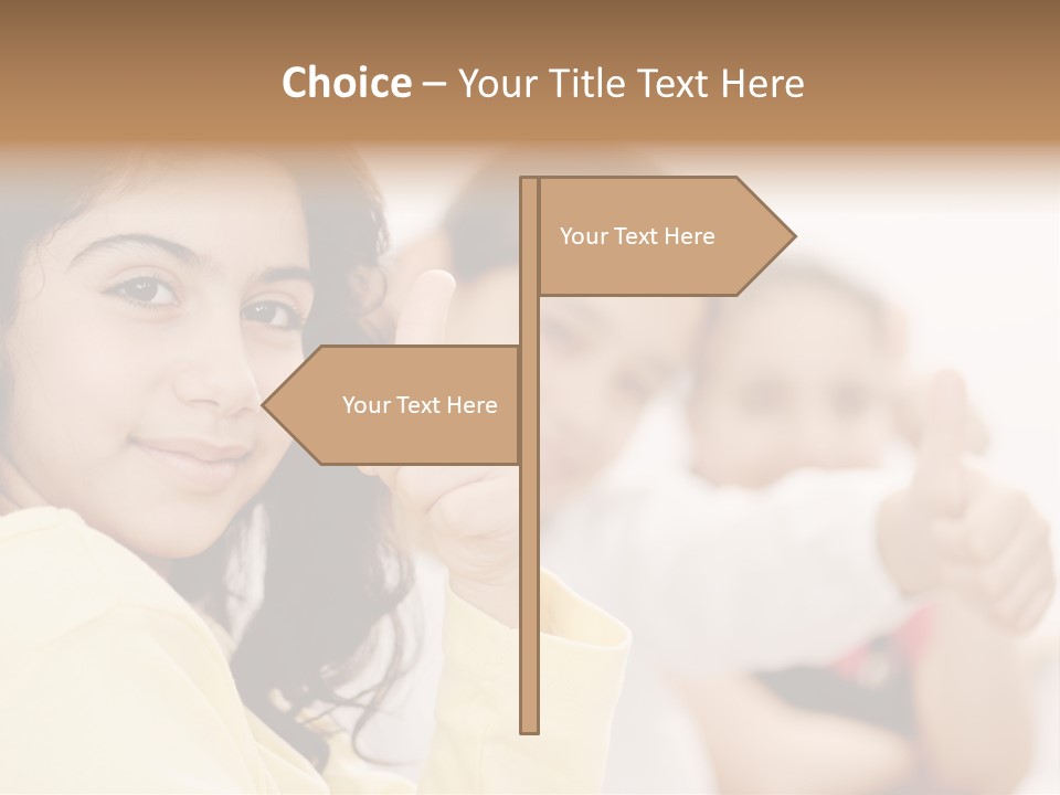 Smart Smile Caucasian PowerPoint Template