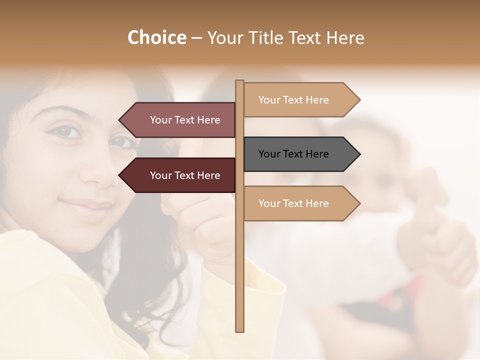 Smart Smile Caucasian PowerPoint Template