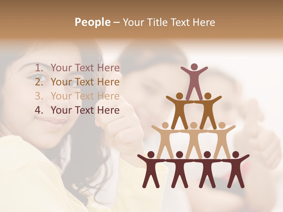 Smart Smile Caucasian PowerPoint Template