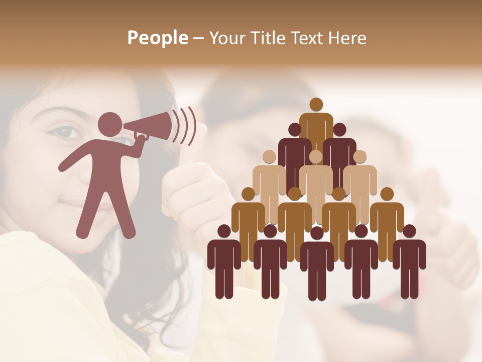 Smart Smile Caucasian PowerPoint Template