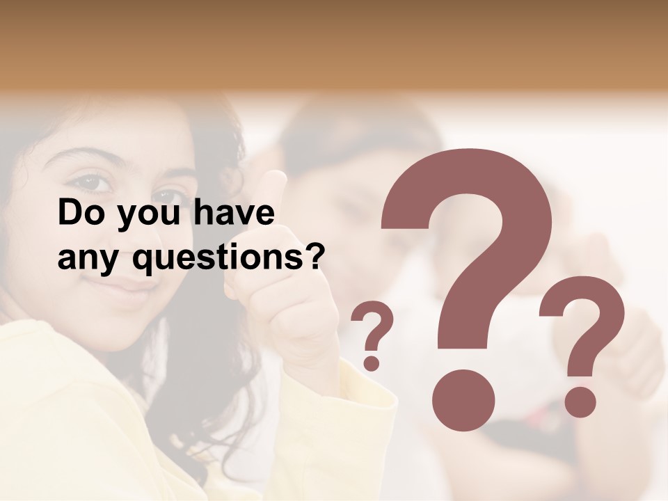 Smart Smile Caucasian PowerPoint Template