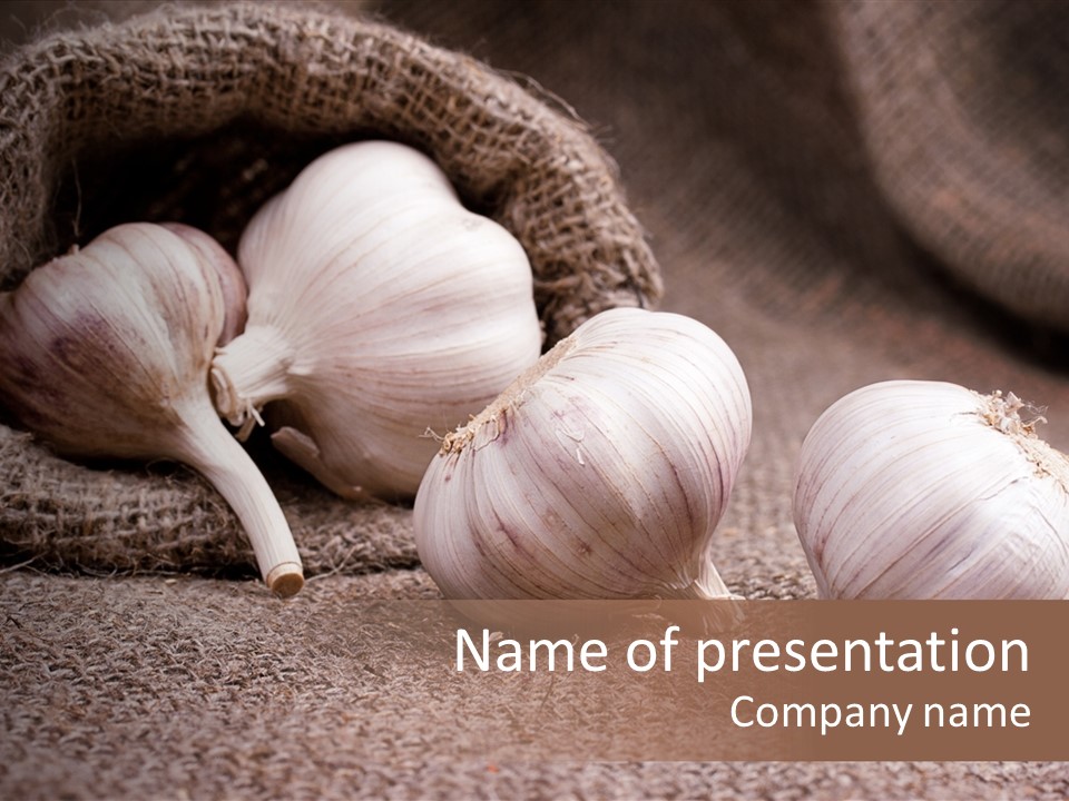 Healthy Bulb Bag PowerPoint Template