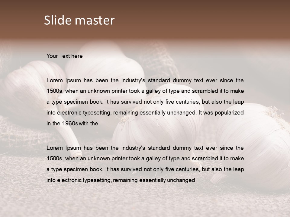 Healthy Bulb Bag PowerPoint Template