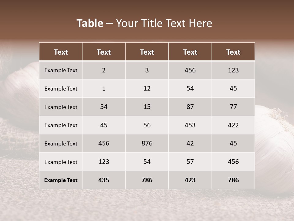 Healthy Bulb Bag PowerPoint Template