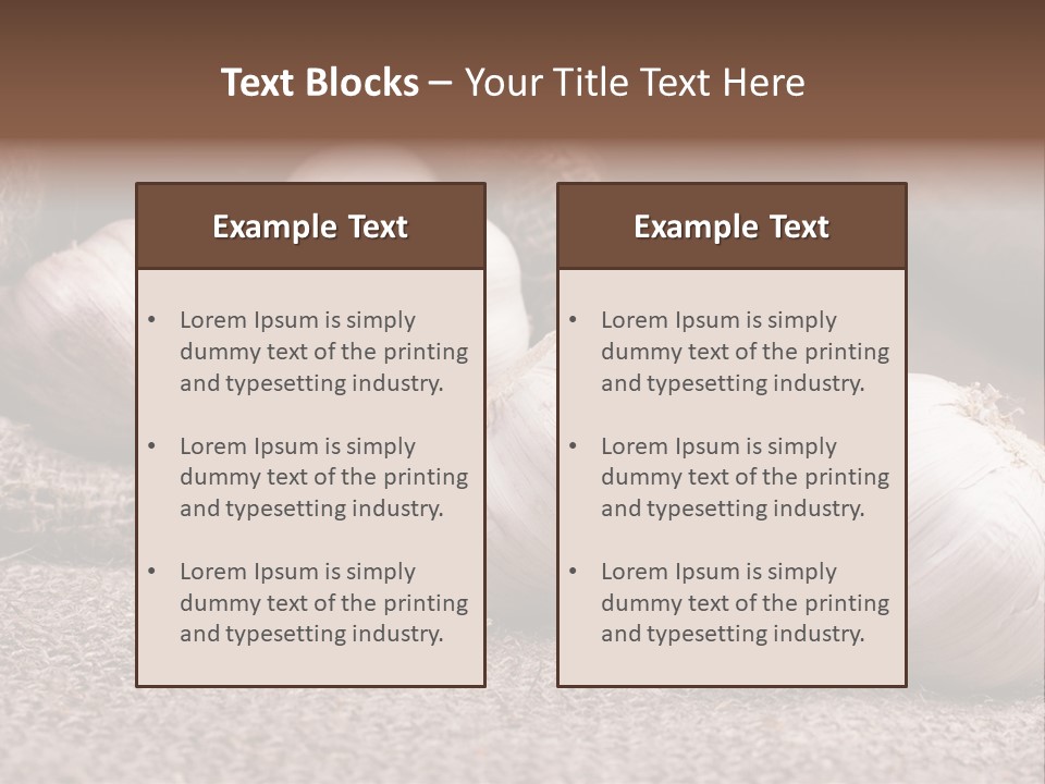 Healthy Bulb Bag PowerPoint Template