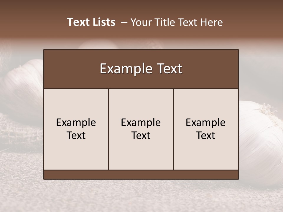 Healthy Bulb Bag PowerPoint Template