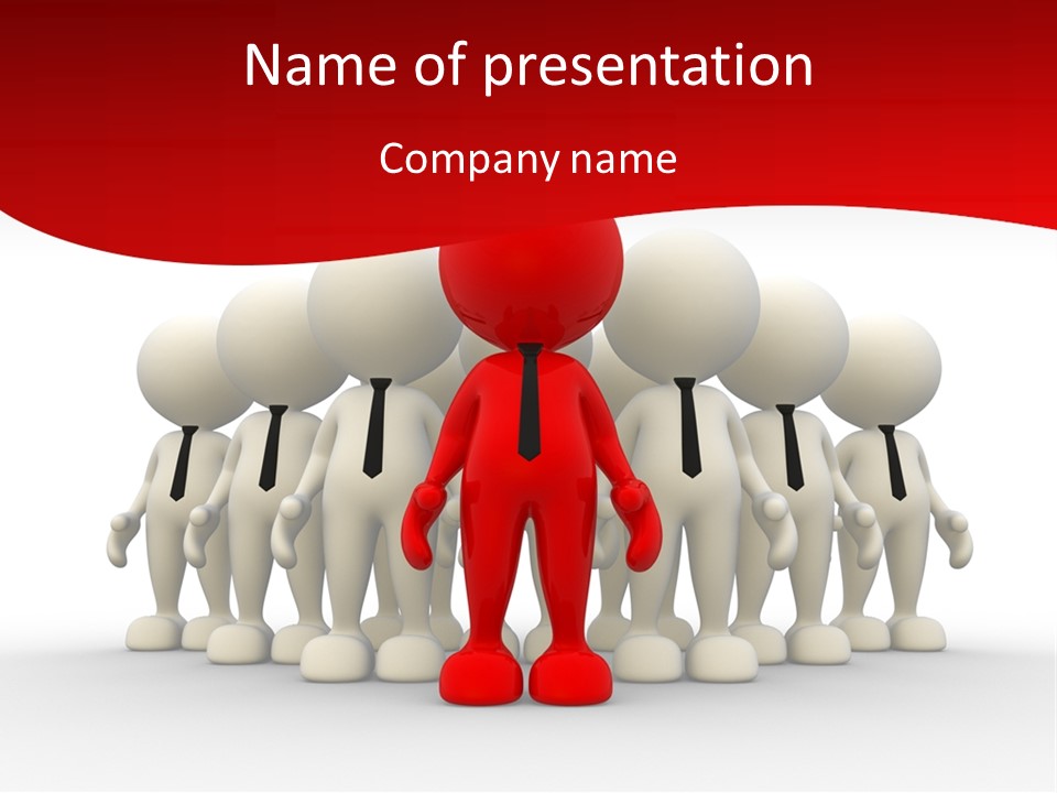 Development White Manager PowerPoint Template