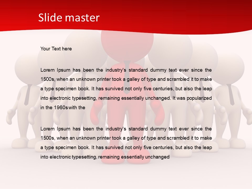 Development White Manager PowerPoint Template