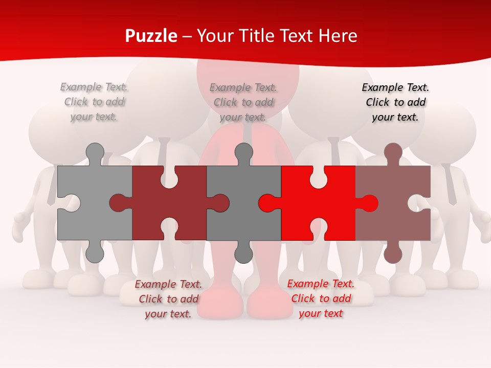 Development White Manager PowerPoint Template