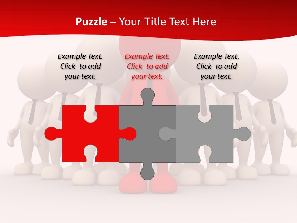 Development White Manager PowerPoint Template