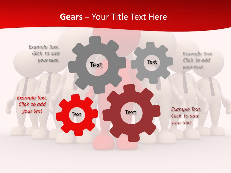 Development White Manager PowerPoint Template