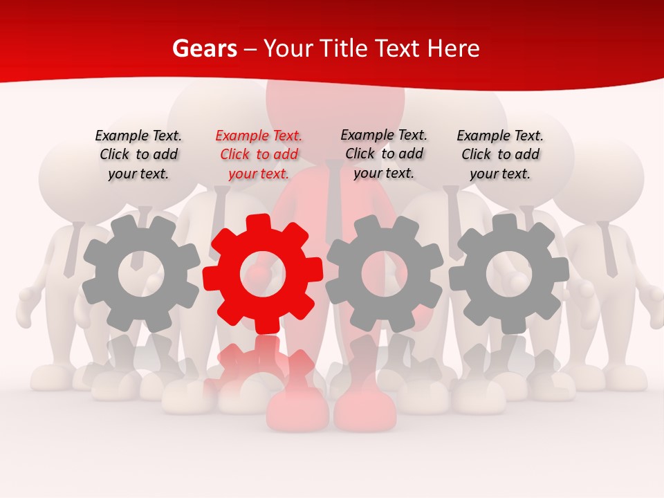 Development White Manager PowerPoint Template