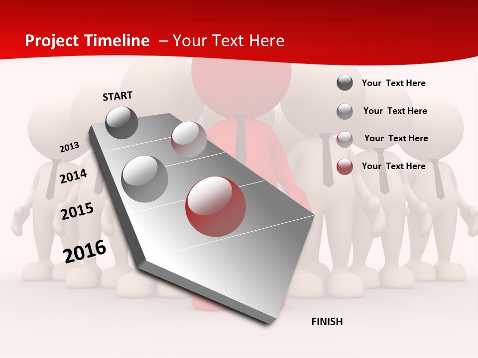 Development White Manager PowerPoint Template