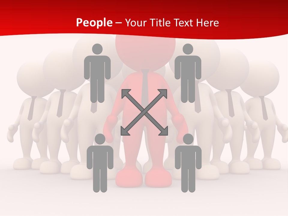 Development White Manager PowerPoint Template