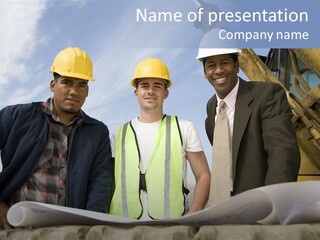 Young Male Occupation PowerPoint Template