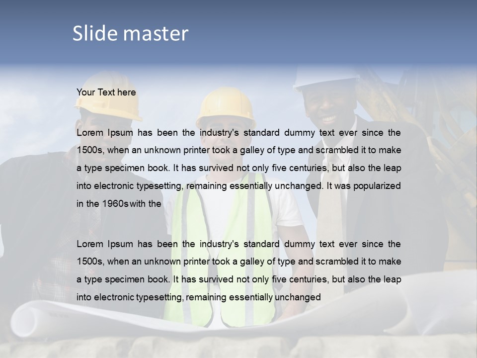 Young Male Occupation PowerPoint Template