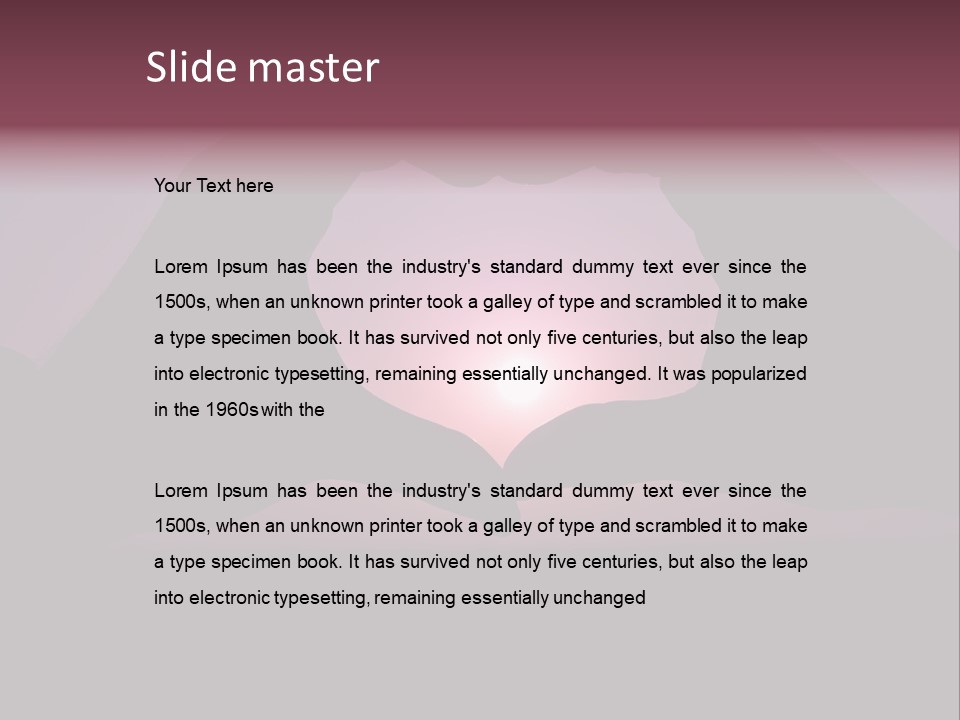 Happiness Harmony Sunset PowerPoint Template