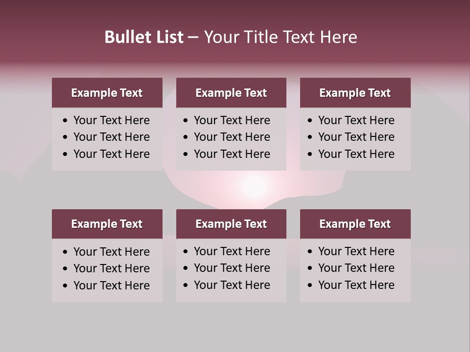 Happiness Harmony Sunset PowerPoint Template