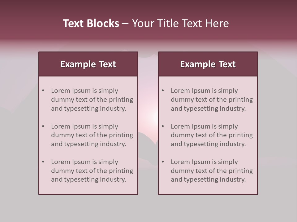 Happiness Harmony Sunset PowerPoint Template