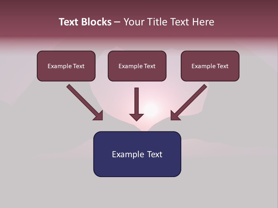 Happiness Harmony Sunset PowerPoint Template