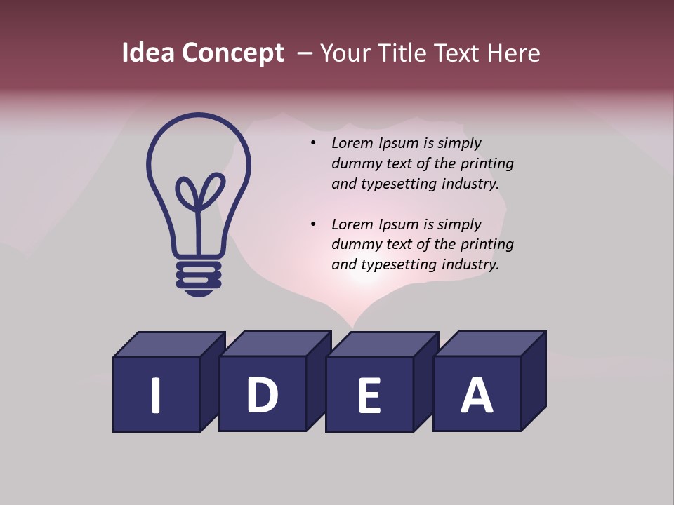 Happiness Harmony Sunset PowerPoint Template