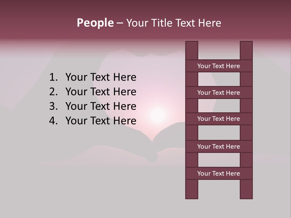 Happiness Harmony Sunset PowerPoint Template
