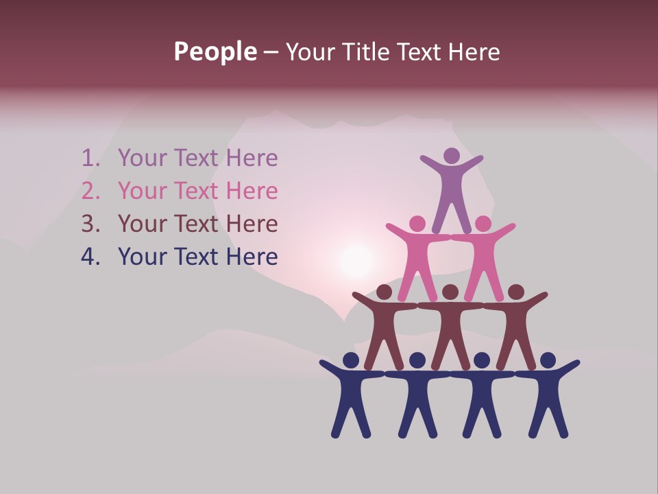 Happiness Harmony Sunset PowerPoint Template