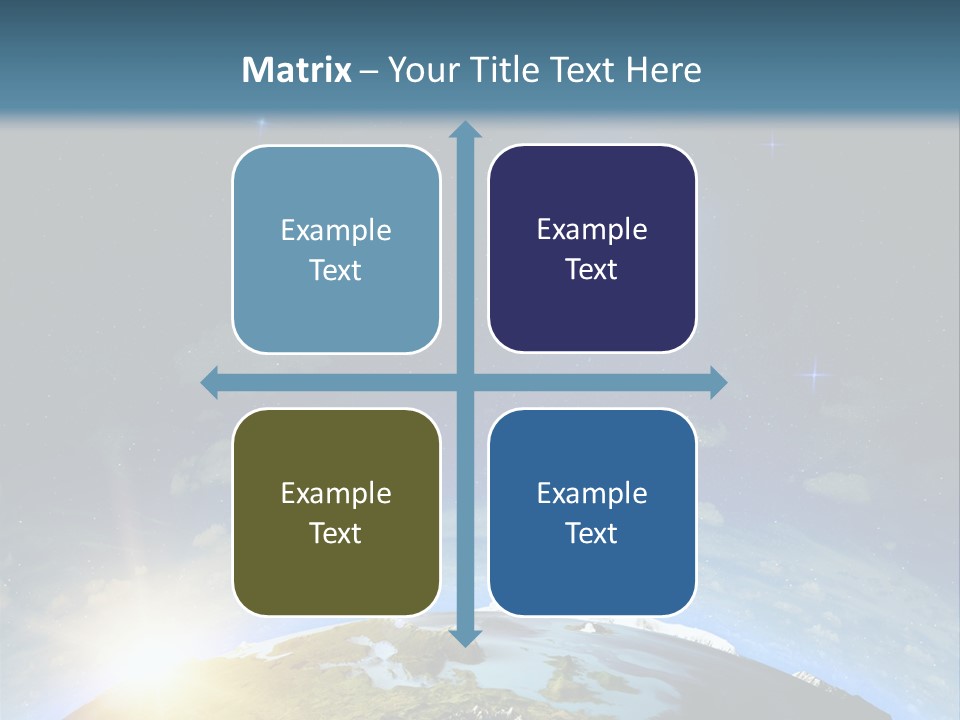 Nobody Blue Render PowerPoint Template