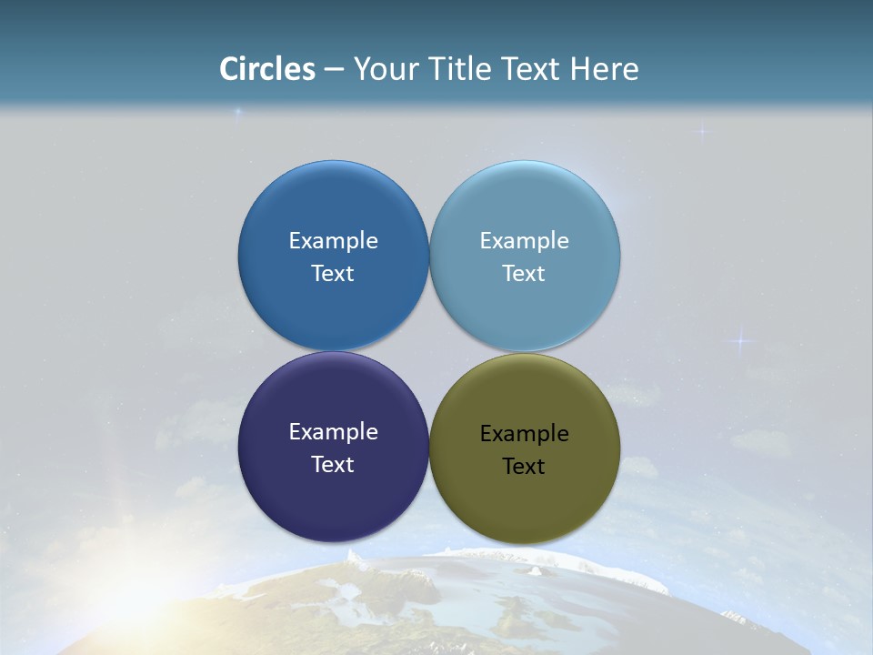 Nobody Blue Render PowerPoint Template