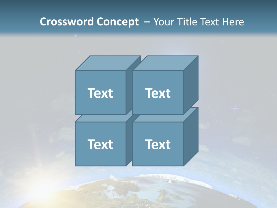 Nobody Blue Render PowerPoint Template