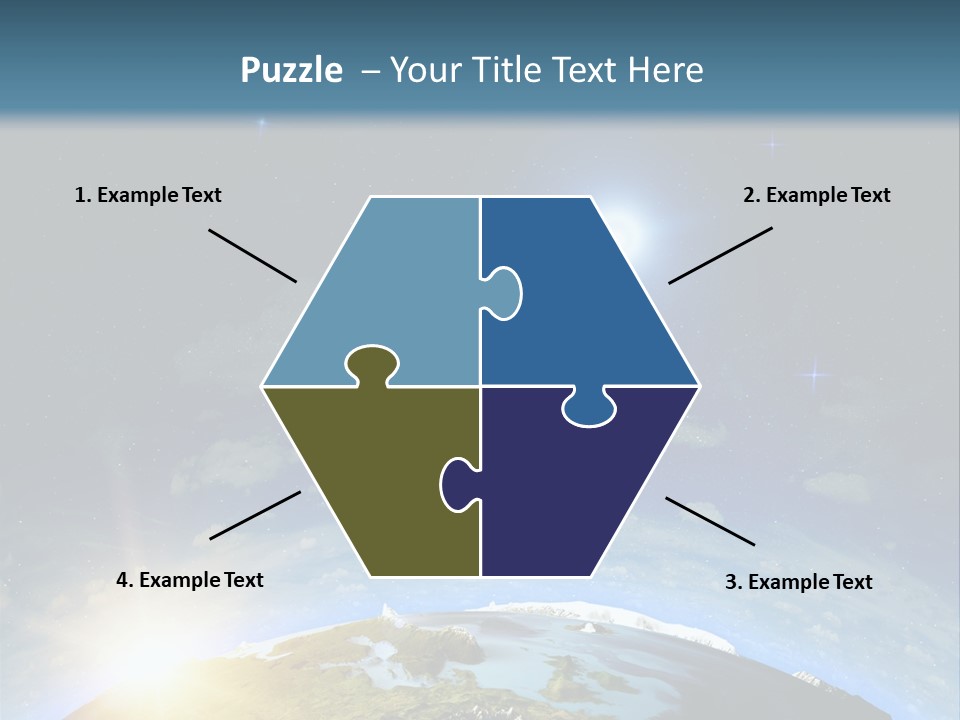 Nobody Blue Render PowerPoint Template