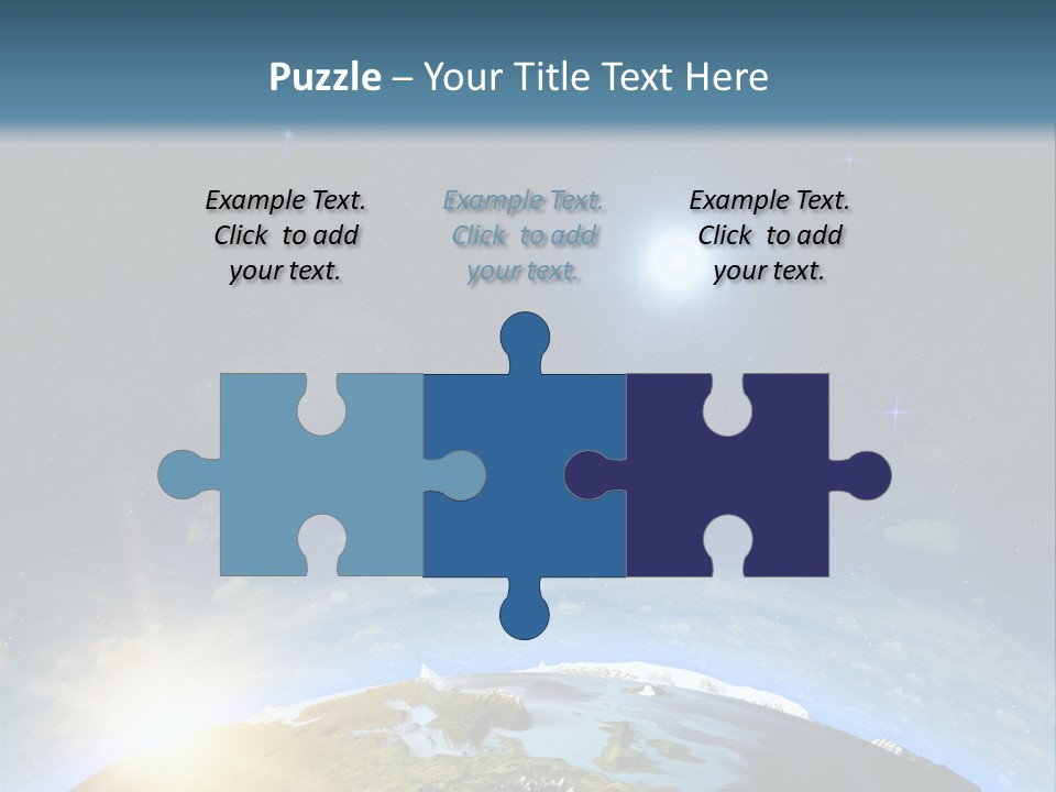 Nobody Blue Render PowerPoint Template